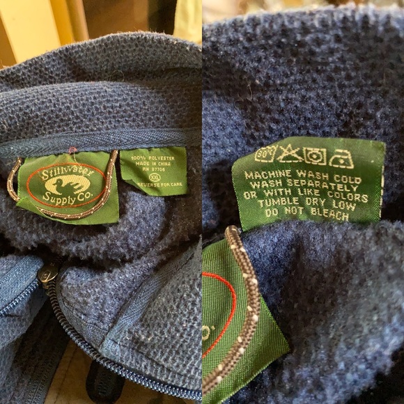 Stillwater Supply; Navy; Zip-Up; Top;Pullover; XXL - Picture 6 of 7